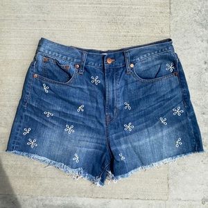 Madewell Highrise Daisy Shorts